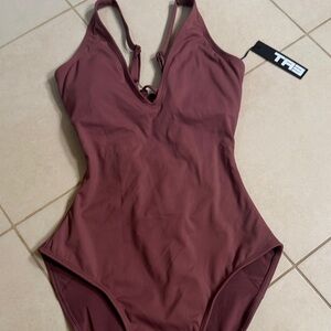 Sophisticated Plum One-Piece Swimsuit